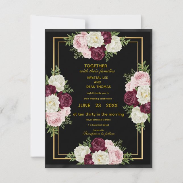 Luxury (or royal) wedding invitation - the most be (Front)
