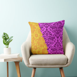 Luxury Ornamental Elements Throw Pillow