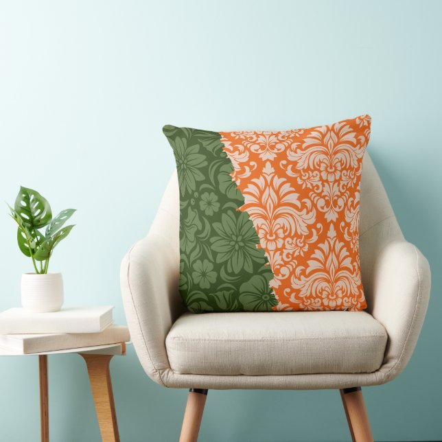 Luxury Ornamental Elements Throw Pillow (Chair)