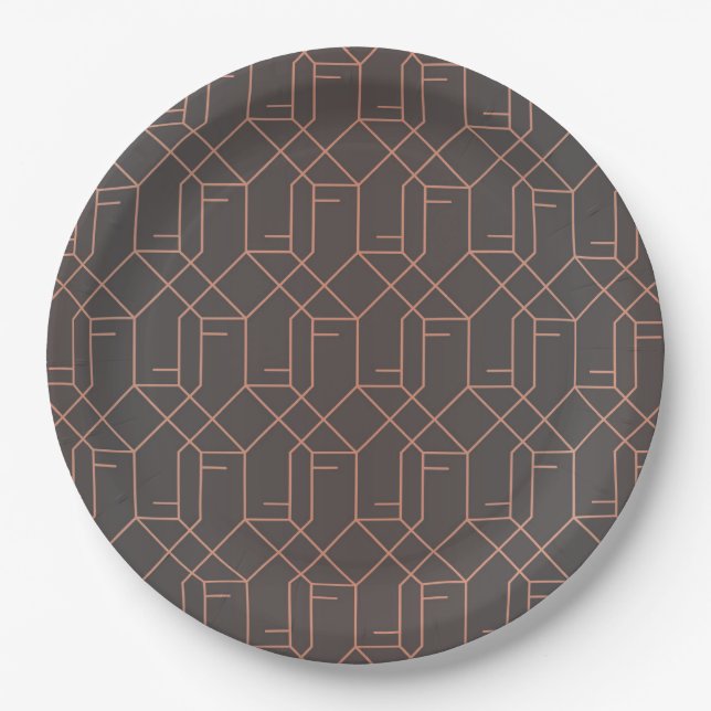 Luxury Ornaments 21 Paper Plate (Front)