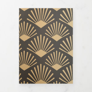 Luxury Ornaments 24 Tri-Fold Holiday Card
