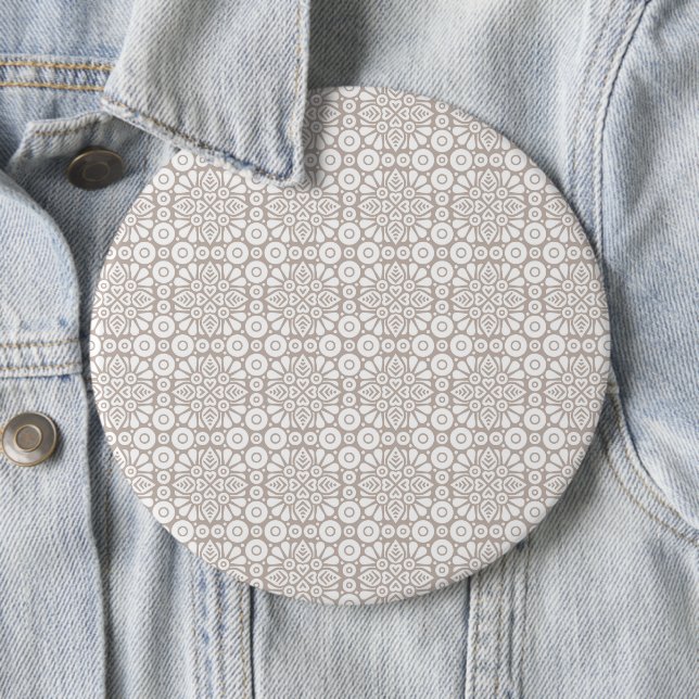 Luxury Ornaments 6 Inch Round Button (In Situ)