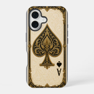 Luxury Ornate Ace of Spades iPhone Case