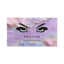 Luxury Pastel Marble Lash Technician