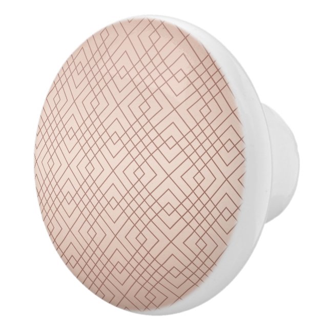 Luxury pattern Rose Gold Ceramic Knob (Right)