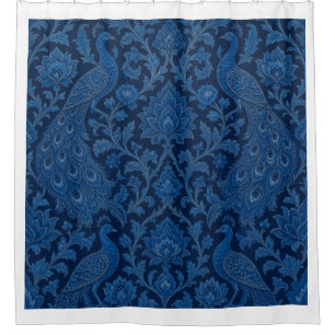 Luxury Persian deep Peacock Blue Pattern 
