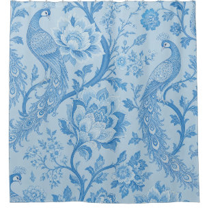 Luxury Persian Pale Peacock Blue Pattern 