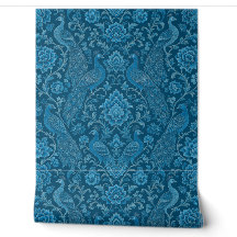 Luxury Persian This Rich Peacock Blue Pattern