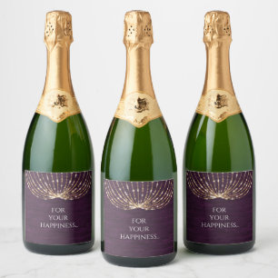Luxury Personalize Bottle Sparkling Wine Label