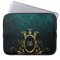 Luxury Personalized Damask Turquoise
