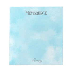 Luxury Personalized Gift. Luxury Personalized Blue Notepad