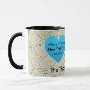 Luxury Personalized Map KeepsakeClassic Mug, 11 oz Mug