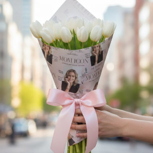 Luxury Personalized Mom Magazine Photo Cover Wrapping Paper