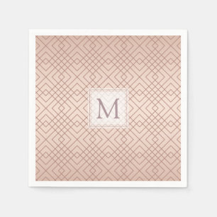 Luxury Personalized pattern Rose Gold Napkin