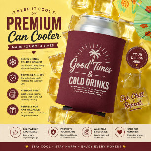 Luxury Personalized Summer Can Cooler