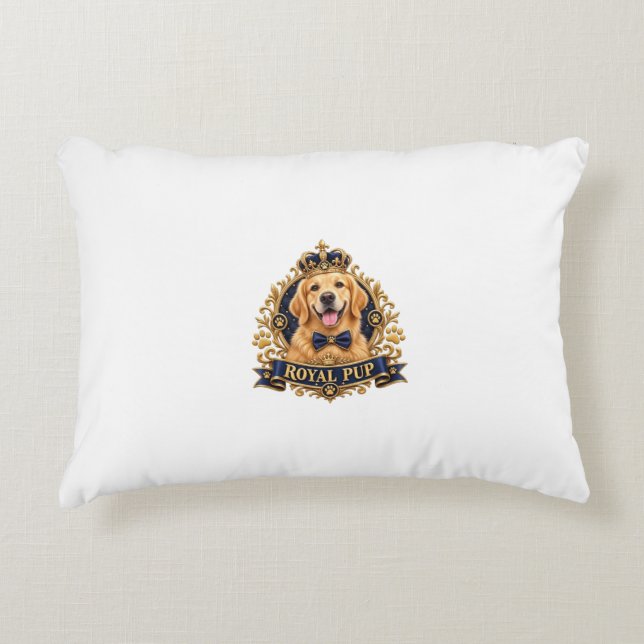 Luxury Pet Lover Design Accent Pillow (Front)