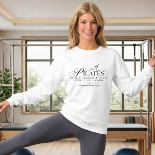 Luxury Pilates The Core Principles Black Sweatshirt