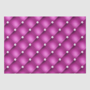 Luxury Pink Diamond Tufted Pattern Tissue Paper