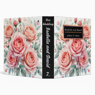 Luxury Pink Roses Beautiful Popular Collection Binder