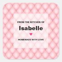 Luxury Pink Tufted Diamond Pattern Kitchen