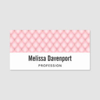Luxury Pink Tufted Diamond Pattern