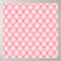 Luxury Pink Tufted Diamond Pattern