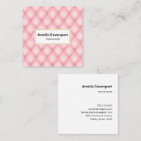 Luxury Pink Tufted Diamond Pattern