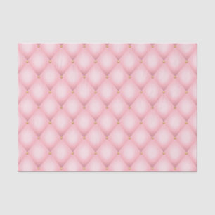 Luxury Pink Tufted Diamond Pattern Tissue Paper