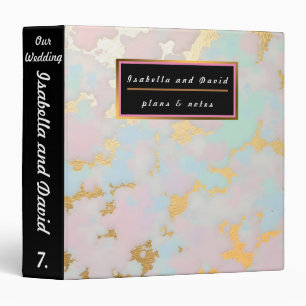 Luxury Popular Blush Pink Mint Gold Collection Binder