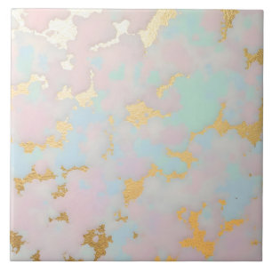 Luxury Popular Blush Pink Mint Gold Collection Tile