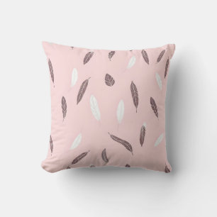 Luxury Popular Feathers Boho Collection Throw Pillow