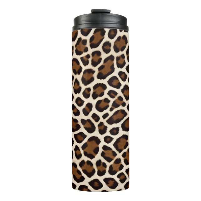 Luxury Popular White Leopard Elegant Collection Thermal Tumbler (Front)