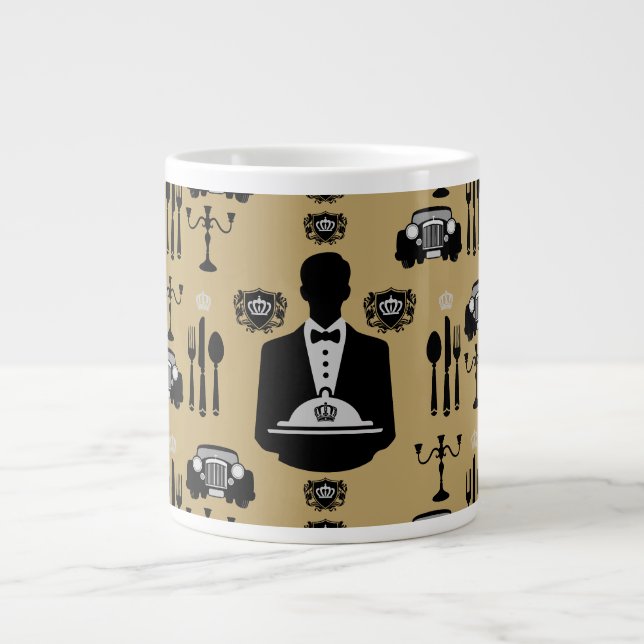 Luxury Posh Elegant Gift Large Coffee Mug (Front)