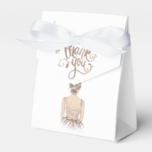 Luxury Princess Birthday Personalized glitter Favor Box