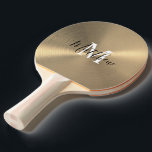 Luxury & Profession Gold Metallic Ping Pong Paddle<br><div class="desc">Step up your game with our customized ping pong paddles and luxury designs like the most expensive ping pong paddle. Beginners love our best table tennis bat options, while pros prefer the best rackets for table tennis. Looking for the ping pong best paddle or a best spin table tennis paddle...</div>
