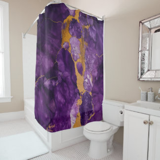 Luxury Purple Amethyst Geode Gold Agate