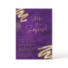 Luxury Purple and Gold Surprise Birthday Party