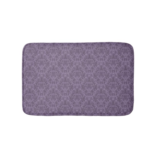 Luxury Purple Wallpaper Bath Mat (Front)