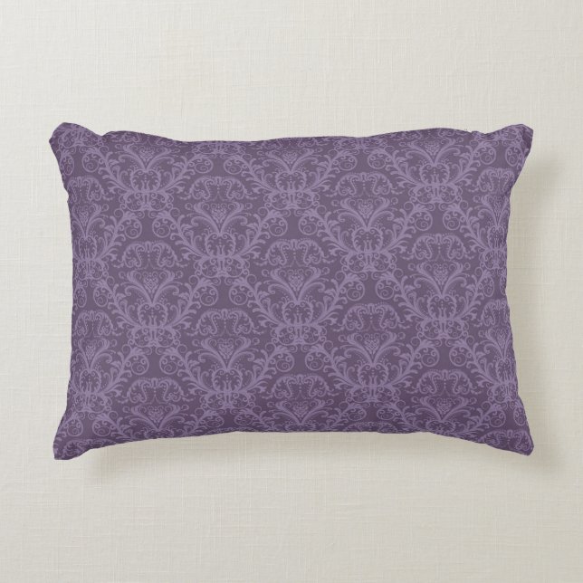 Luxury Purple Wallpaper Decorative Pillow (Front)