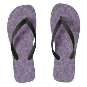 Luxury Purple Wallpaper Flip Flops