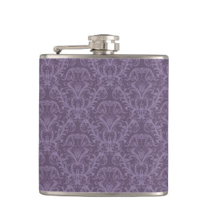 Luxury Purple Wallpaper Hip Flask