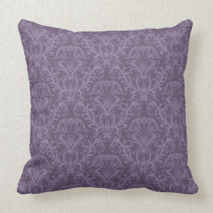 Luxury Purple Wallpaper Throw Pillow