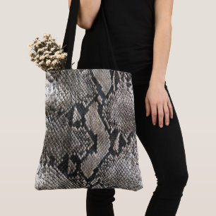Luxury Python Snake Skin - Rich Elegant Fashion Tote Bag