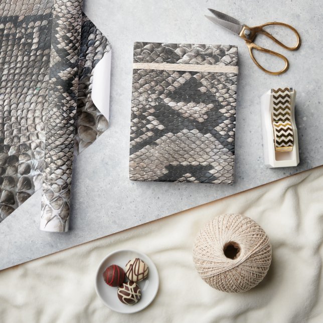 Luxury Python Snake Skin Rich Elegant Fashion Wrapping Paper (Crafts)