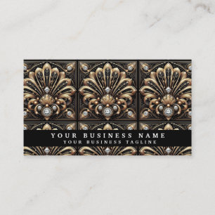 Luxury QR Code Art Deco Business Cards