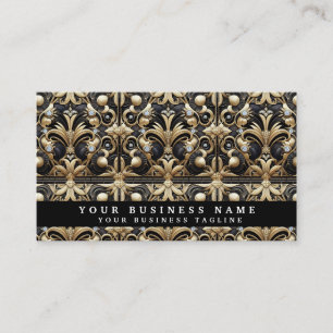 Luxury QR Code Art Deco Business Cards