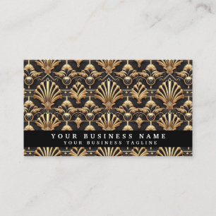 Luxury QR Code Art Deco Business Cards
