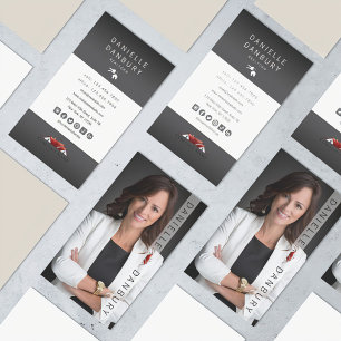 Luxury Real Estate Agent Photo Design Business Card