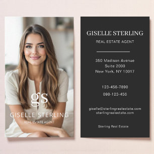 Luxury Real Estate Agent Photo Professional Business Card