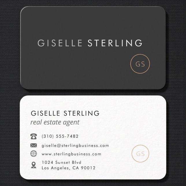 Luxury Real Estate Agent Professional Business Card (Creator Uploaded)